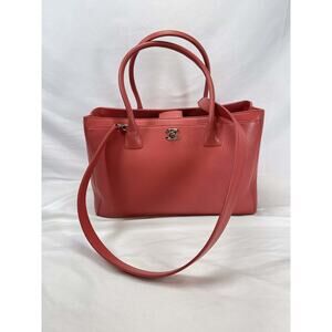 Chanel Calfskin Cerf Executive Shopper Tote Coral SPB-JB 359356